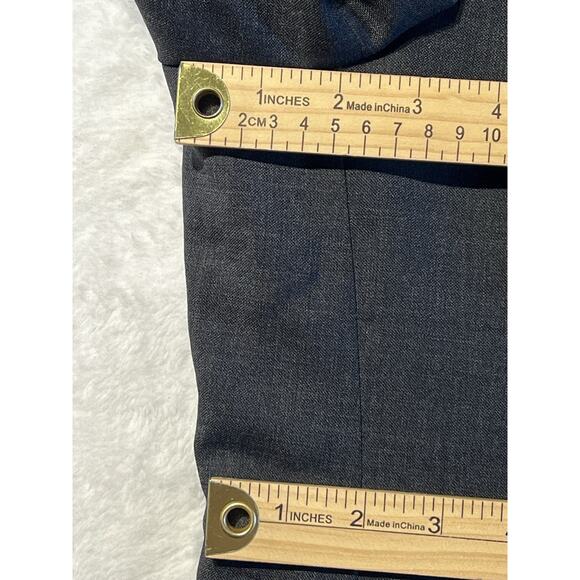 New Hugo Boss 46L 38x37 Dark Charcoal Gray Nailhead Designer Suit Virgin Wool - Picture 10 of 16